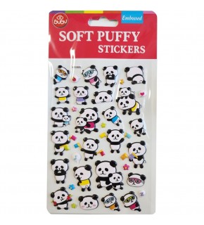 Bu-Bu Soft Puffy Stıckers Panda 10.9x20.5 BUBU-SWP-1007B