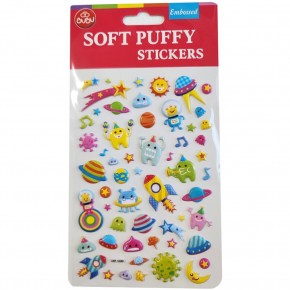 Bu-Bu Soft Puffy Stıckers Space 10.9x20.5 BUBU-SWP-1008B