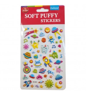 Bu-Bu Soft Puffy Stıckers Space 10.9x20.5 BUBU-SWP-1008B