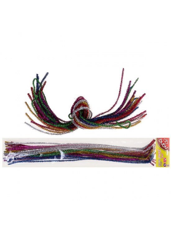 Bu-Bu Şönil Simli 50 CM 7 Renk 25 Lİ BU-BU00107 Bu-Bu Şönil Simli 50 CM 7 Renk 25 Lİ BU-BU00107