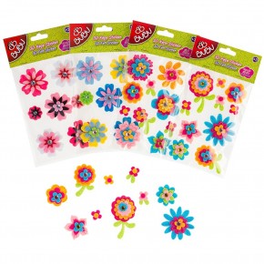 Bu-Bu Sticker 3D Keçe Çiçek BUBU-STS010 (1 Adet)