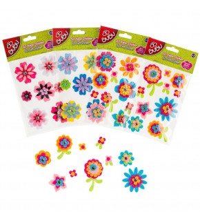 Bu-Bu Sticker 3D Keçe Çiçek BUBU-STS010 (1 Adet)