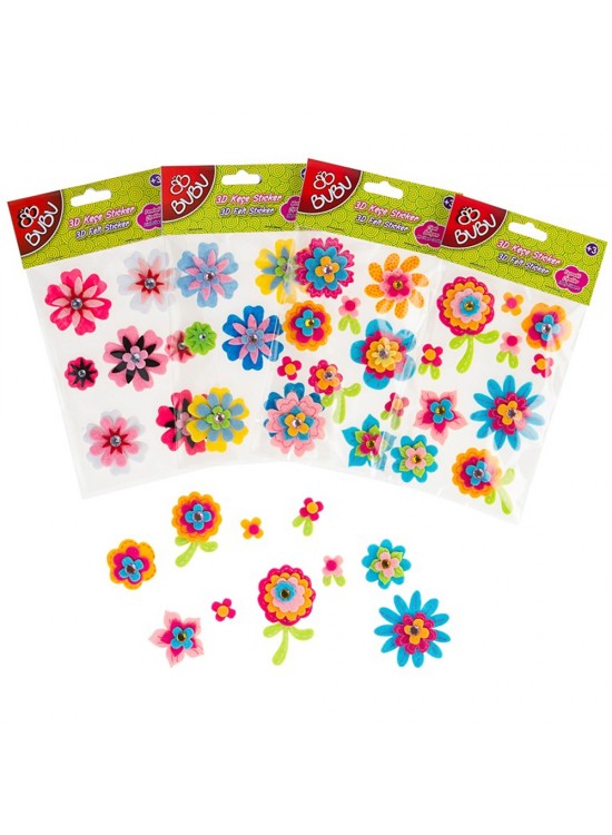 Bu-Bu Sticker 3D Keçe Çiçek BUBU-STS010 (1 Adet) Bu-Bu Sticker 3D Keçe Çiçek BUBU-STS010 (1 Adet)