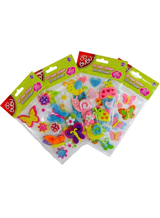 Bu-Bu Sticker 3D Keçe Küçük BUBU-STS009
