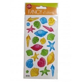 Bu-Bu Stickers Damla Funcy Deniz Kabukluları 9X20