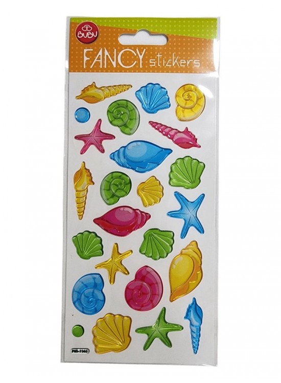 Bu-bu Stickers Damla Funcy Deniz Kabukluları 9X20