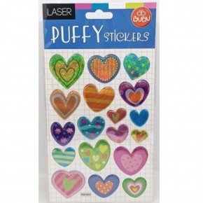 Bu-Bu Stickers Puffy Kalp 20.5X11