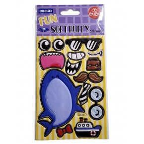 Bu-Bu Stickers Soft Puffy Köpek Balığı 20.5X10.5