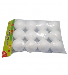 Bu-Bu Strafor Köpük Top 6 Cm 12 Li BuBu-KP0004