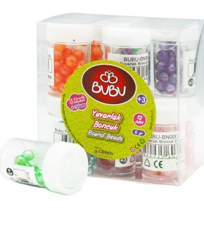 Bu-Bu Yuvarlak Boncuk Karışık Renk BUBU-BN0001 (1 Adet)