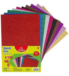 Bubu 20x30 Simli Eva A4 Karışık 10 Lu İthal