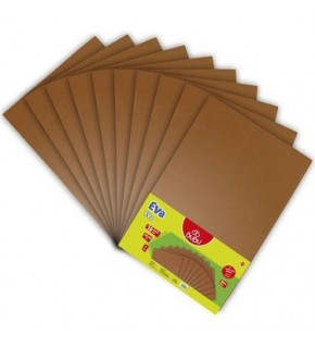 Bubu 50X70 Düz Eva Kahverengi 10 Lu İthal