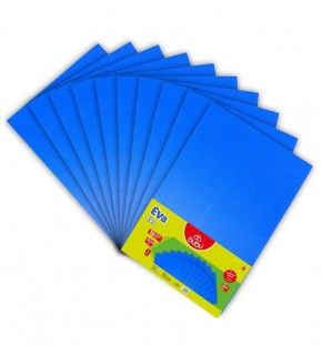 Bubu 50X70 Düz Eva Mavi 10 Lu İthal