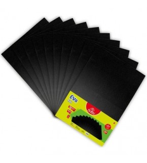 Bubu 50X70 Düz Eva  Siyah 10 Lu İthal