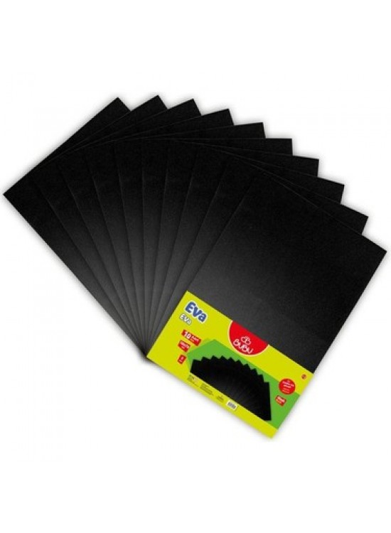 Bubu 50X70 Düz Eva  Siyah 10 Lu İthal