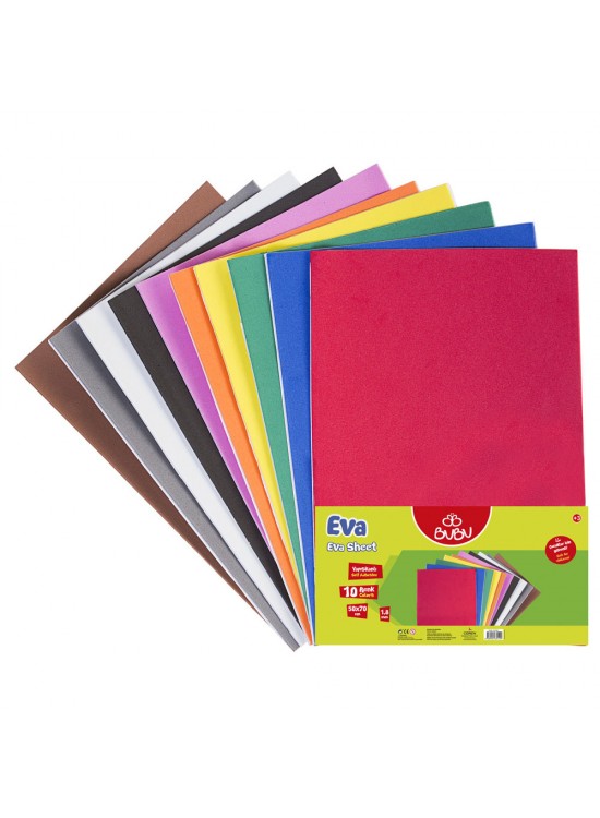 Bubu 50X70 Düz Eva Yapışkanlı Karışık 10 Lu İthal Bubu 50X70 Düz Eva Yapışkanlı Karışık 10 Lu İthal