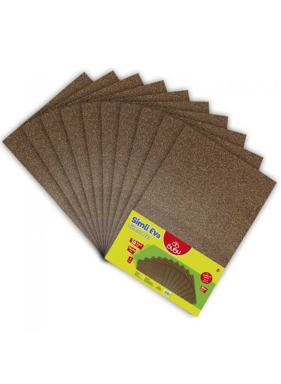 Bubu 50X70 Simli Eva Kahverengi 10 Lu İthal