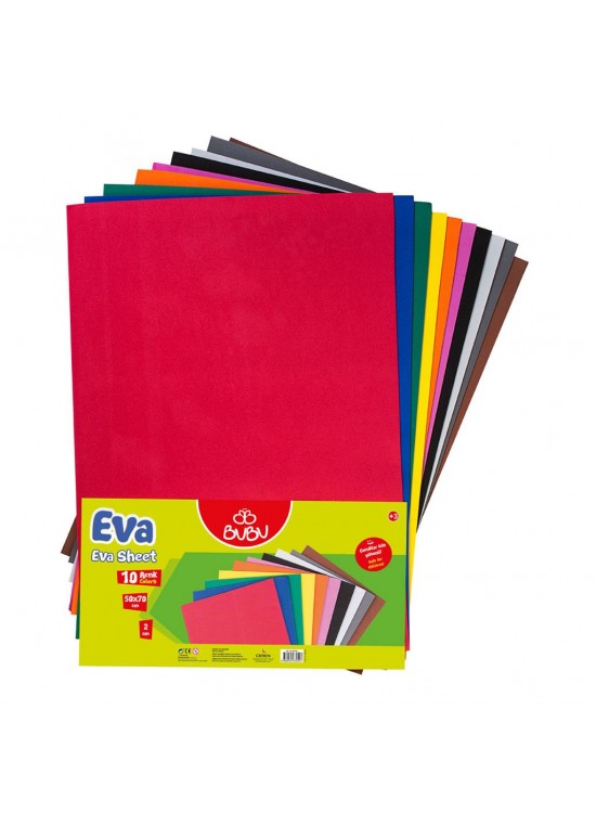 Bubu Eva 50X70 Karışık 10 Renk