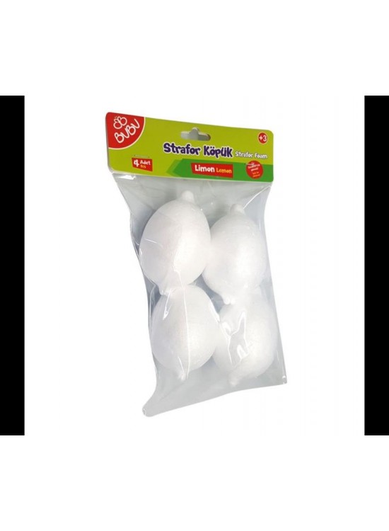 Bubu Strafor Köpük Limon 4 Adet Kp0029