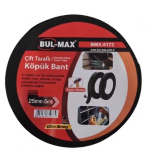 Bul-max Çif Taraflı Köpük Bant 25Mmx5M BMX-5173
