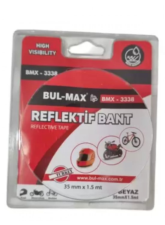 Bul-max Reflektif Bant 35Mmx1,5M Beyaz BMX-3338