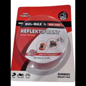 Bul-max Reflektif Bant 35Mmx1,5M Kırmızı BMX-3337