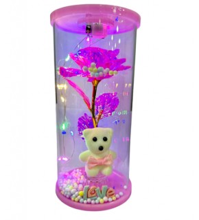 Büyük Ledli Ayıcıklı Fosforlu Gül 705