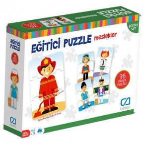 Ca Eğitici Puzzle Meslekler 5030