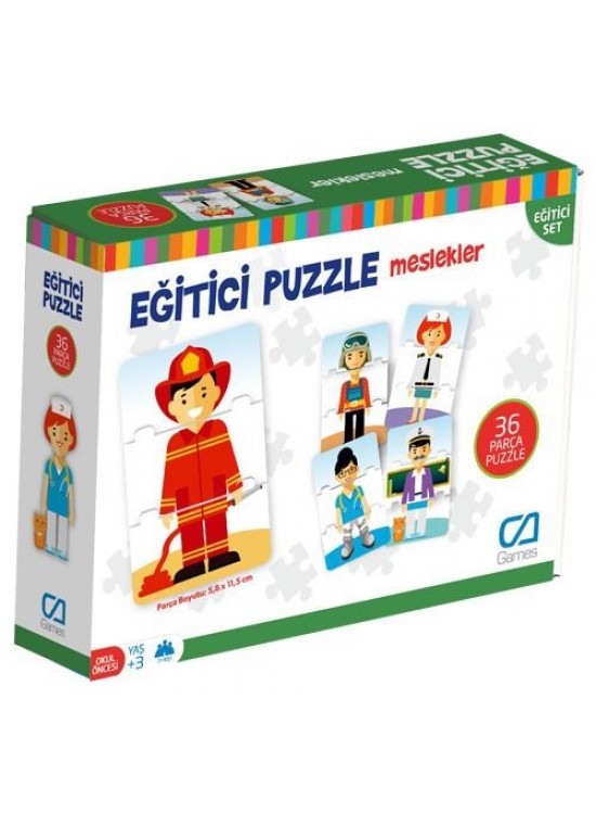 Ca Eğitici Puzzle Meslekler 5030