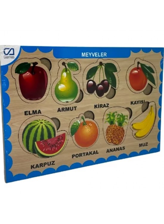 Ca Games Ahşap Meyveler Bul-Tak Caahs-3206 Ca Games Ahşap Meyveler Bul-Tak Caahs-3206