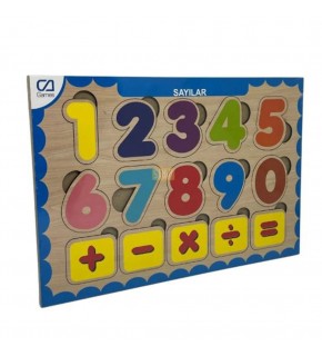 Ca Games Ahşap Sayılar Bul-Tak Caahs-3207