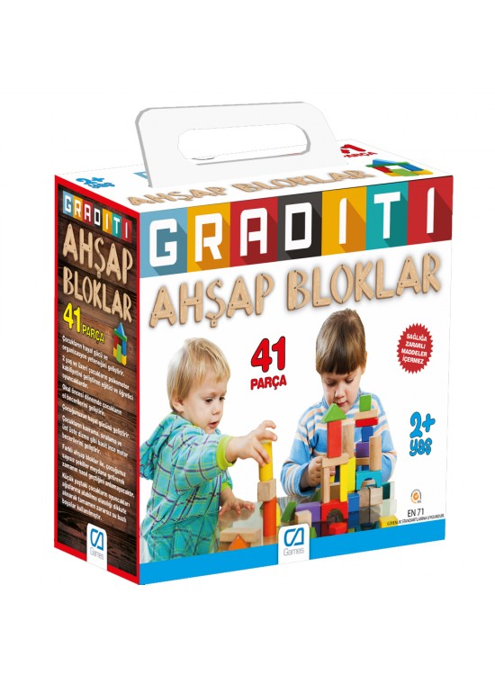 Ca Games Graditi 41 Parça Renkli Bloklar Caahs-10010