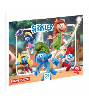 Ca Games Şirinler Frame Puzzle 35 Parça Cafrm-5310-5311