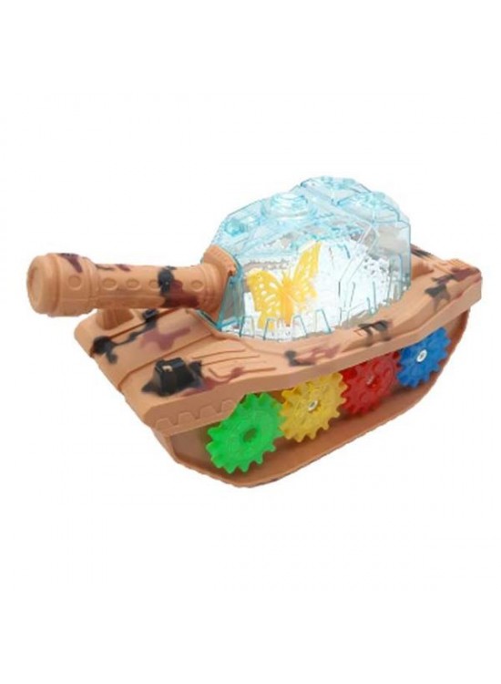 Can Oyuncak Kutulu Pilli Işıklı Askeri Tank 3933