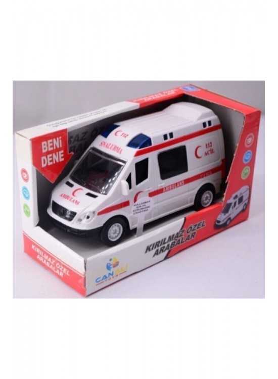 Canali Toys Işıklı Sesli Pilli Ambulans Canali Toys Işıklı Sesli Pilli Ambulans