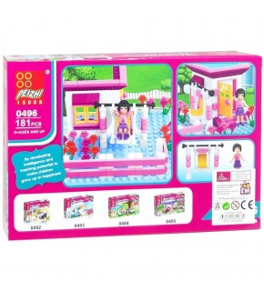 Canem Oyuncak Figürlü Ev Blok Seti 181 Parça 6+ 0496