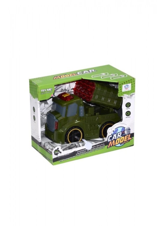 Canem Oyuncak Sürtmeli Sesli Işıklı Askeri Araçlar 8899-4A