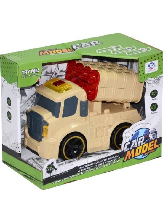 Canem Oyuncak Sürtmeli Sesli Işıklı Askeri Araçlar 8899-5A