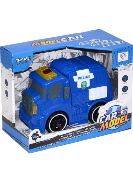 Canem Oyuncak Sürtmeli Sesli Işıklı Ambulans/Polis Araçları 24 8899-3A