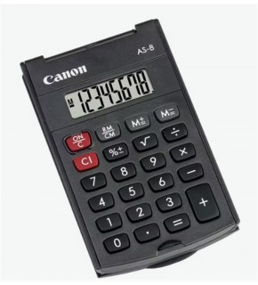 Canon AS-8 8 Hane Cep Tipi Kapaklı Hesap Makinesi