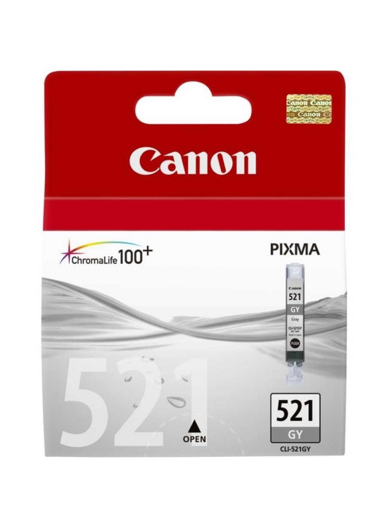 Canon CLI-521GY Grey Gri Mürekkep Kartuş MP260-540-550-620 Canon CLI-521GY Grey Gri Mürekkep Kartuş MP260-540-550-620
