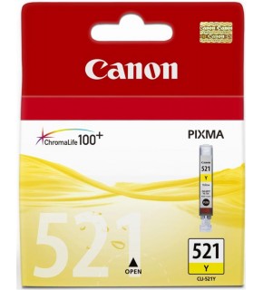 Canon CLI-521Y Yellow Sarı Mürekkep Kartuş MP260-540-550-560-620-630 MX860-870