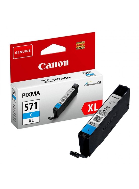 Canon CLI-571XL C Cyan Mavi Yüksek Kapasiteli Mürekkep Kartuş TS5050-9050 Canon CLI-571XL C Cyan Mavi Yüksek Kapasiteli Mürekkep Kartuş TS5050-9050