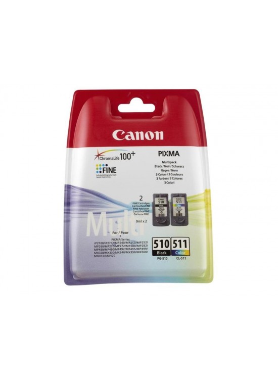 Canon PG-510 CL-511 Photo Value Kağıt Hediyeli 2 li Mürekkep Kartuş