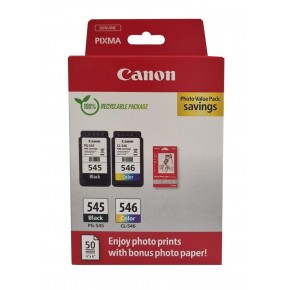 Canon PG-545 CL-546 Photo Value 2'li Mürekkep Kartuş