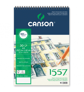 Canson 1557 Resim Ve Çizim Blok 180 GR A4 20 YP Üstten Spiralli