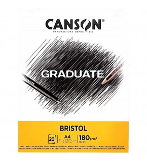 Canson Çizim Bloğu Graduate Cangrad Bristol 20 Syf A4 180 GR
