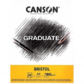 Canson Çizim Bloğu Graduate Cangrad Bristol 20 Syf A5 180 GR