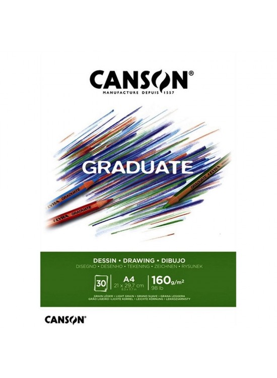 Canson Çizim Bloğu Graduate Dessın Beyaz 30 Syf A4 160 GR Canson Çizim Bloğu Graduate Dessın Beyaz 30 Syf A4 160 GR
