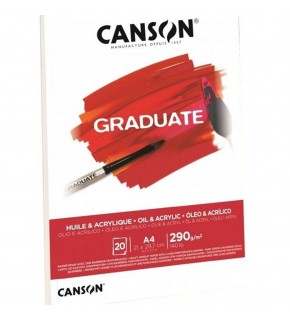 Canson Çizim Bloğu Graduate Yağlı Boya Ve Akrilik 20 Syf A5 290 GR